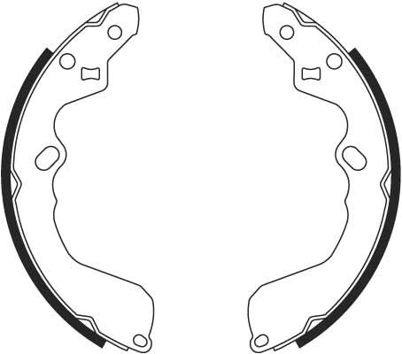 Bromsbackar, sats, Bakaxel Trw GS8694 TRW