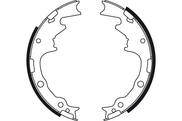 Bromsbackar, sats, Bakaxel Trw GS8705 TRW Bromsbackar, sats, Bakaxel Trw GS8705 TRW
