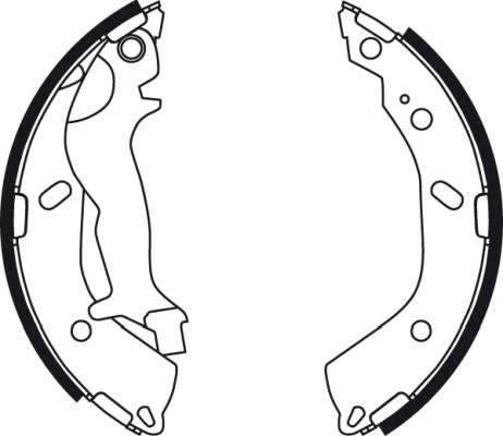 Bromsbackar, sats, Bakaxel Trw GS8707 TRW