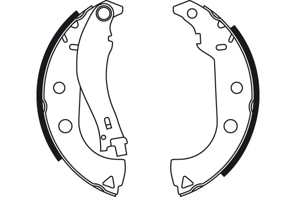 Bromsbackar, sats, Bakaxel Trw GS8708 TRW