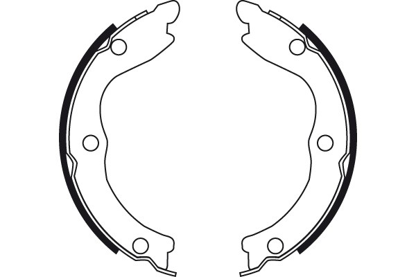 Bromsbackar, sats, parkeringsbroms, Bakaxel Trw GS8710 TRW