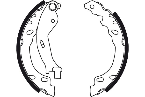 Bromsbackar, sats, Bakaxel Trw GS8711 TRW