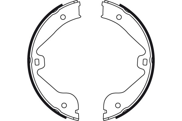 Bromsbackar, sats, Bakaxel Trw GS8717 TRW