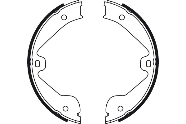 Bromsbackar, sats, parkeringsbroms, Bakaxel Trw GS8718 TRW