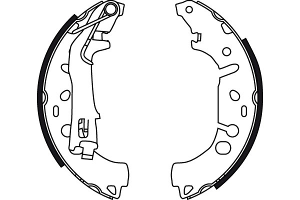 Bromsbackar, sats, Bakaxel Trw GS8719 TRW Bromsbackar, sats, Bakaxel Trw GS8719 TRW