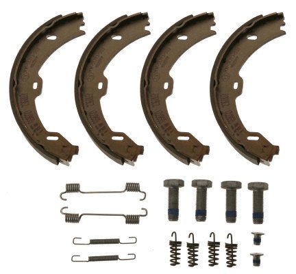 Bromsbackar, sats, parkeringsbroms, Bakaxel Trw GS8721 TRW
