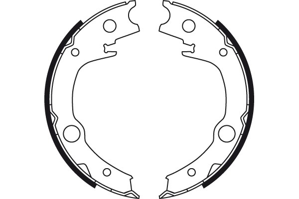 Bromsbackar, sats, parkeringsbroms, Bakaxel Trw GS8723 TRW