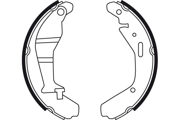 Bromsbackar, sats, Bakaxel Trw GS8724 TRW Bromsbackar, sats, Bakaxel Trw GS8724 TRW