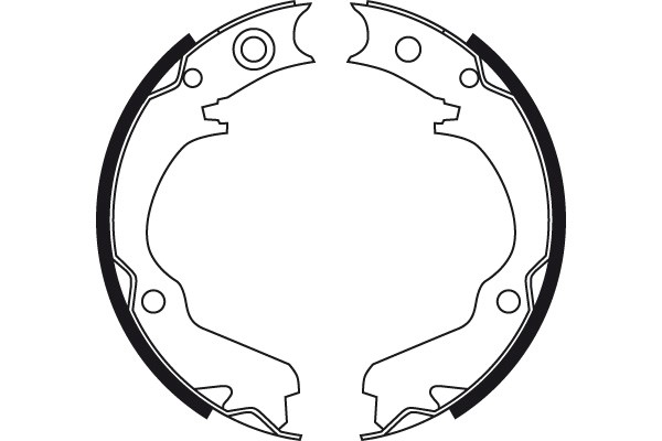 Bromsbackar, sats, parkeringsbroms, Bakaxel Trw GS8725 TRW
