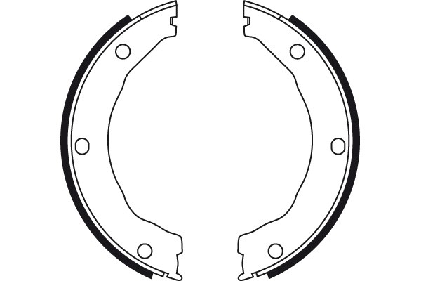 Bromsbackar, sats, parkeringsbroms, Bakaxel Trw GS8726 TRW