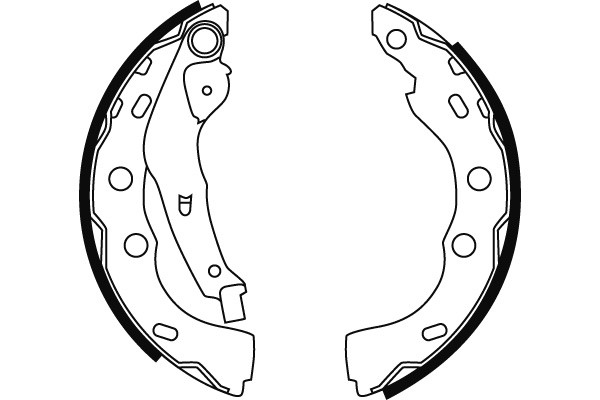 Bromsbackar, sats, Bakaxel Trw GS8727 TRW