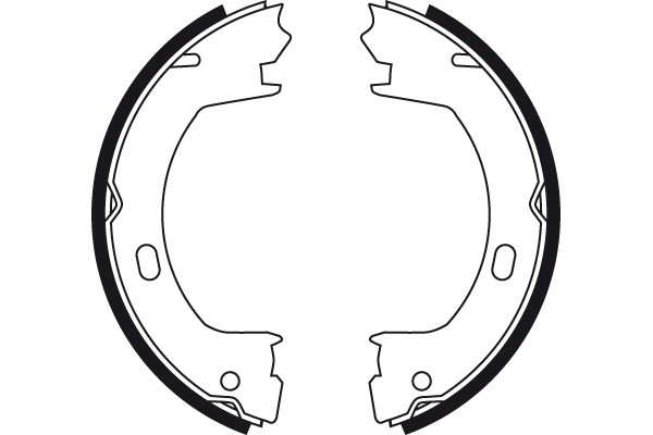 Bromsbackar, sats, parkeringsbroms, Bakaxel Trw GS8728 TRW