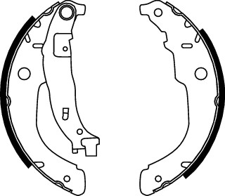 Bromsbackar, sats, Bakaxel Trw GS8731 TRW