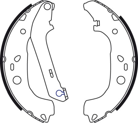 Bromsbackar, sats, Bakaxel Trw GS8736 TRW