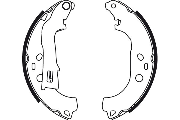 Bromsbackar, sats, Bakaxel Trw GS8738 TRW