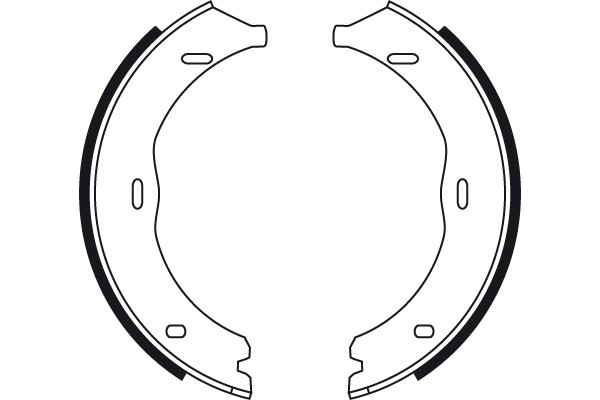 Bromsbackar, sats, parkeringsbroms, Bakaxel Trw GS8741 TRW