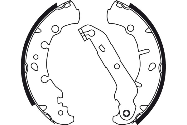 Bromsbackar, sats, Bakaxel Trw GS8742 TRW