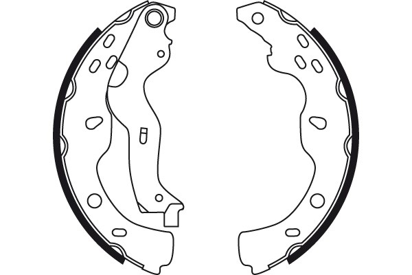 Bromsbackar, sats, Bakaxel Trw GS8743 TRW