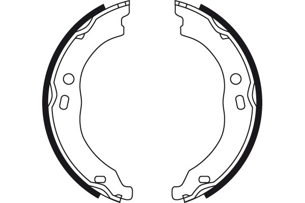 Bromsbackar, sats, parkeringsbroms, Bakaxel Trw GS8744 TRW