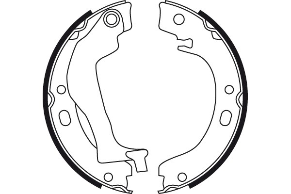 Bromsbackar, sats, parkeringsbroms, Bakaxel Trw GS8746 TRW