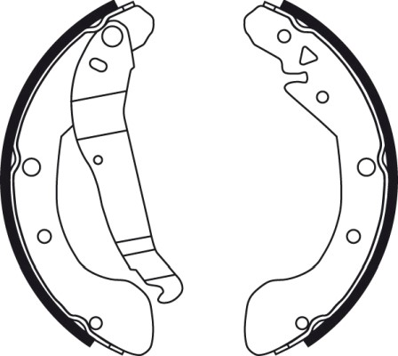 Bromsbackar, sats, Bakaxel Trw GS8748 TRW