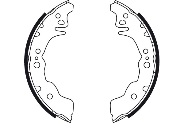 Bromsbackar, sats, Bakaxel Trw GS8750 TRW