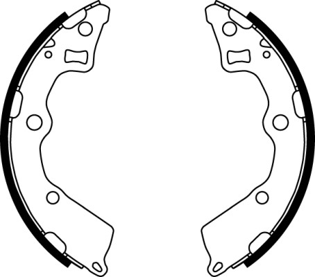 Bromsbackar, sats, Bakaxel Trw GS8754 TRW