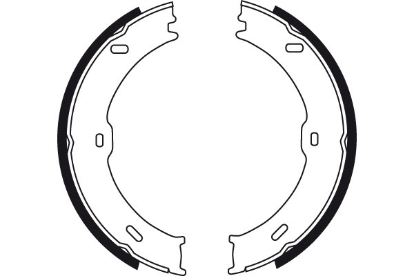 Bromsbackar, sats, Bakaxel Trw GS8758 TRW
