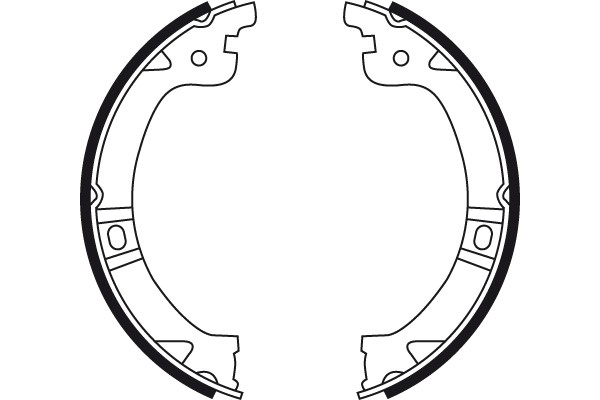 Bromsbackar, sats, parkeringsbroms, Bakaxel Trw GS8759 TRW