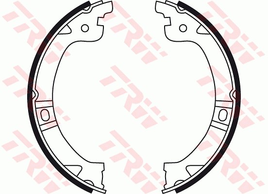 Bromsbackar, sats, parkeringsbroms, Bakaxel Trw GS8759 TRW