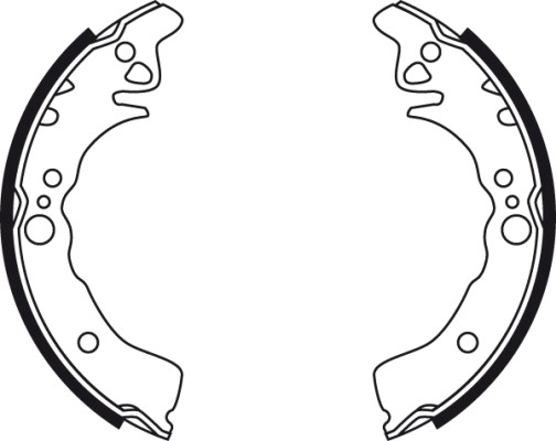 Bromsbackar, sats, Bakaxel Trw GS8761 TRW Bromsbackar, sats, Bakaxel Trw GS8761 TRW
