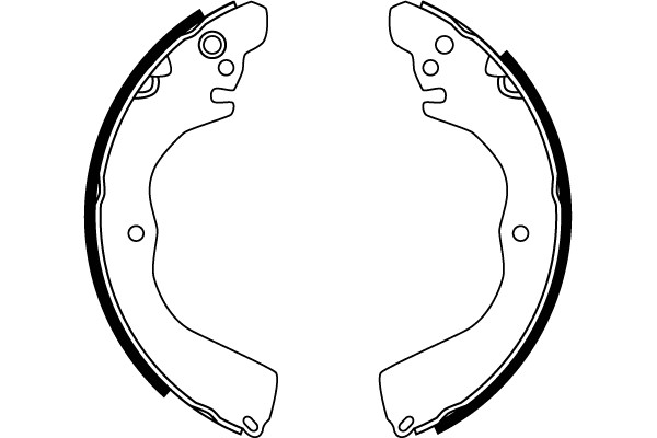 Bromsbackar, sats, parkeringsbroms, Bakaxel Trw GS8762 TRW