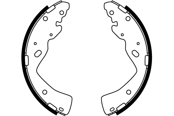 Bromsbackar, sats, Bakaxel Trw GS8764 TRW