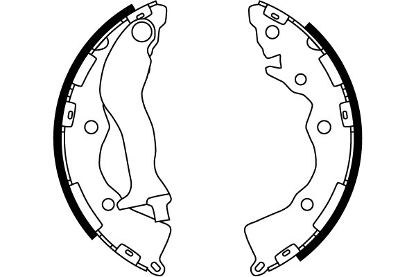 Bromsbackar, sats, Bakaxel Trw GS8766 TRW