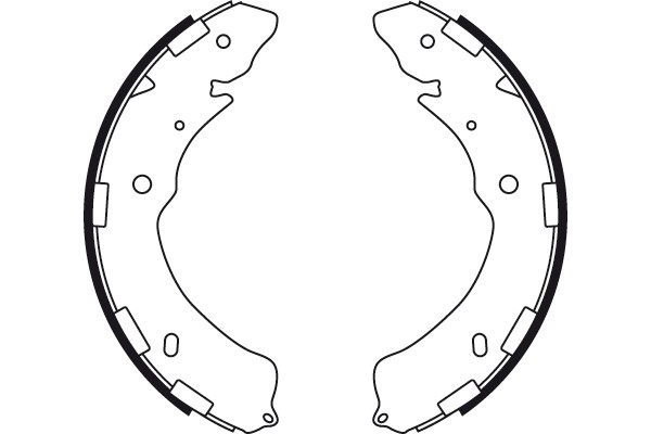 Bromsbackar, sats, Bakaxel Trw GS8768 TRW