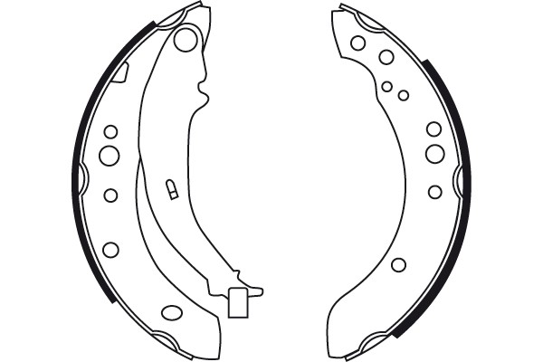 Bromsbackar, sats, Bakaxel Trw GS8769 TRW