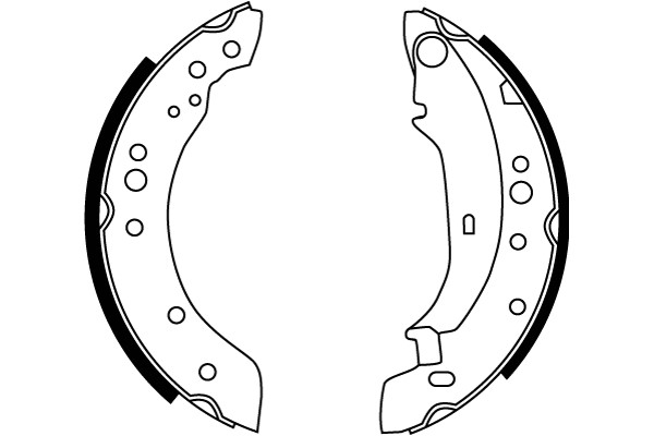 Bromsbackar, sats, Bakaxel Trw GS8771 TRW
