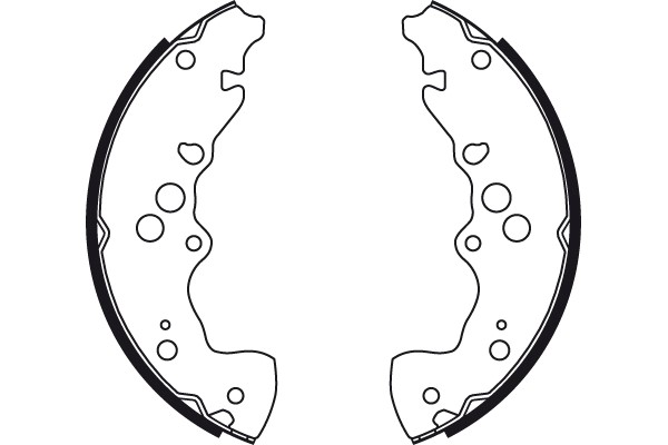 Bromsbackar, sats, Bakaxel Trw GS8773 TRW