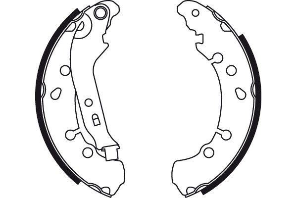 Bromsbackar, sats, Bakaxel Trw GS8778 TRW