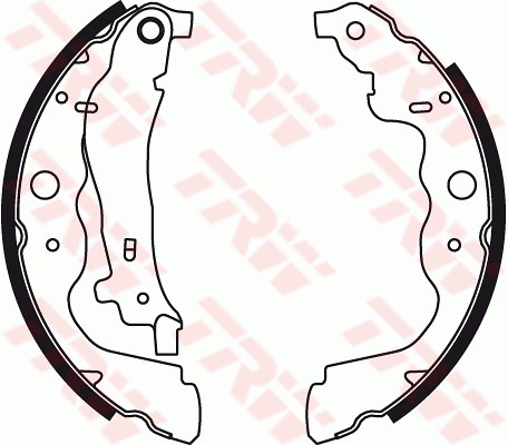 Bromsbackar, sats, Bakaxel Trw GS8780 TRW