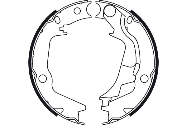 Bromsbackar, sats, parkeringsbroms, Bakaxel Trw GS8782 TRW