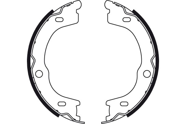 Bromsbackar, sats, parkeringsbroms, Bakaxel Trw GS8784 TRW