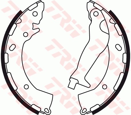 Bromsbackar, sats, Bakaxel Trw GS8785 TRW