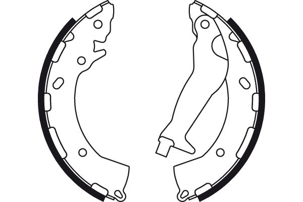 Bromsbackar, sats, Bakaxel Trw GS8785 TRW