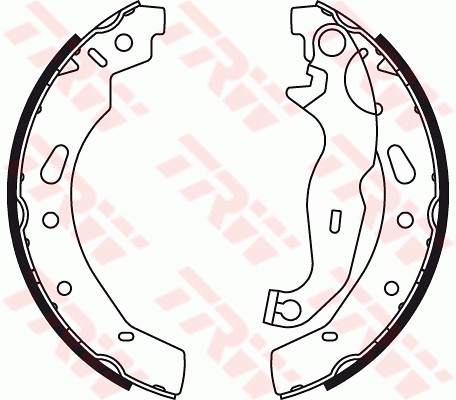 Bromsbackar, sats, Bakaxel Trw GS8787 TRW