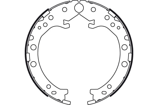 Bromsbackar, sats, parkeringsbroms, Bakaxel Trw GS8789 TRW Bromsbackar, sats, parkeringsbroms, Bakaxel Trw GS8789 TRW