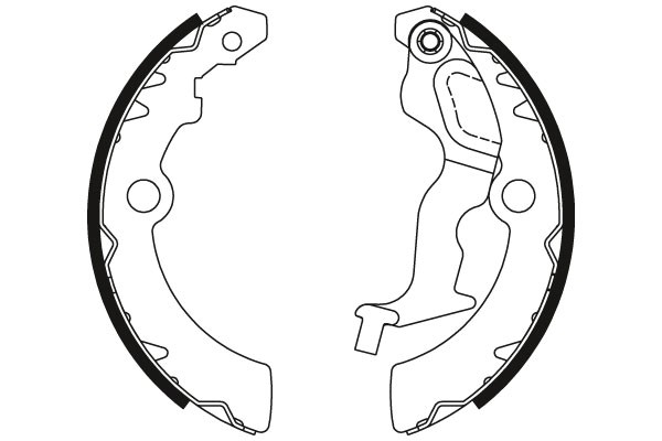 Bromsbackar, sats, Bakaxel Trw GS8792 TRW