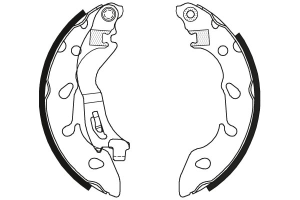 Bromsbackar, sats, Bakaxel Trw GS8796 TRW