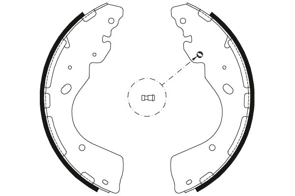 Bromsbackar, sats, Bakaxel Trw GS8797 TRW
