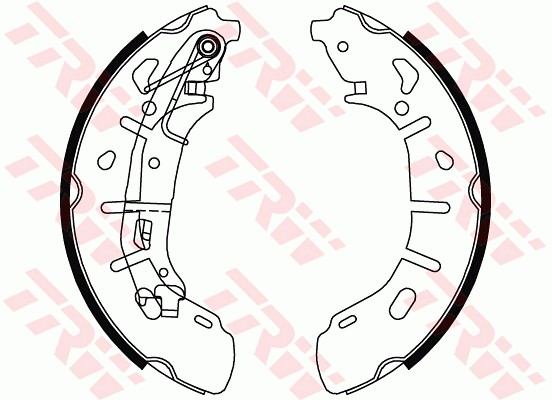Bromsbackar, sats, Bakaxel Trw GS8799 TRW